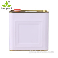 China white tin square metal bucket with spout Manufactory